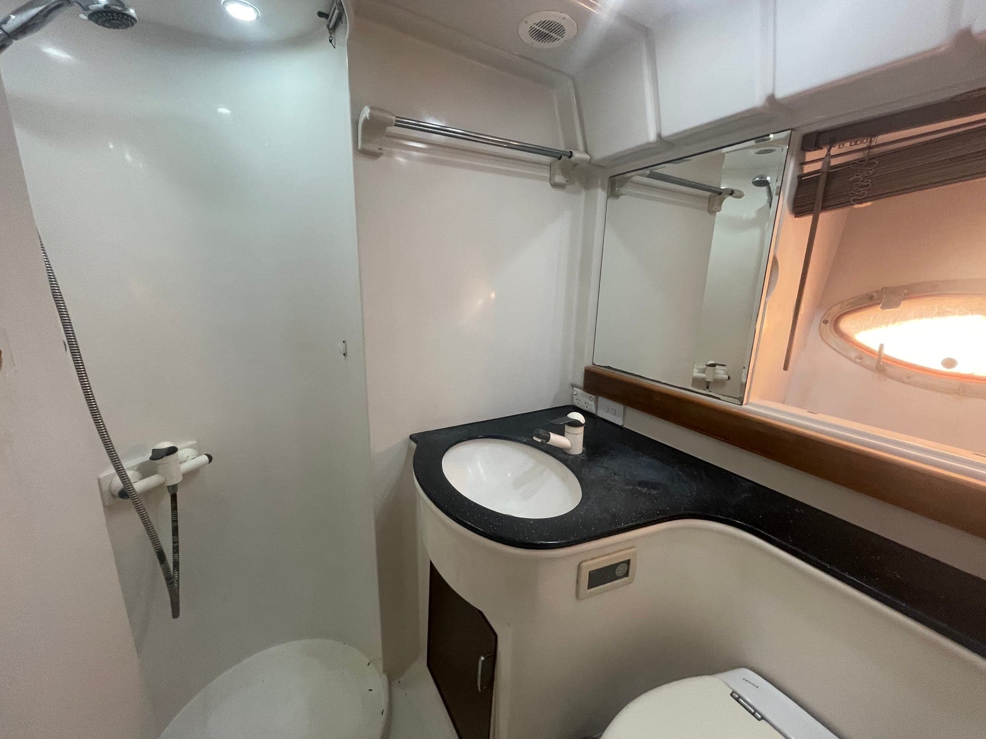 Bathroom — shower & vanity