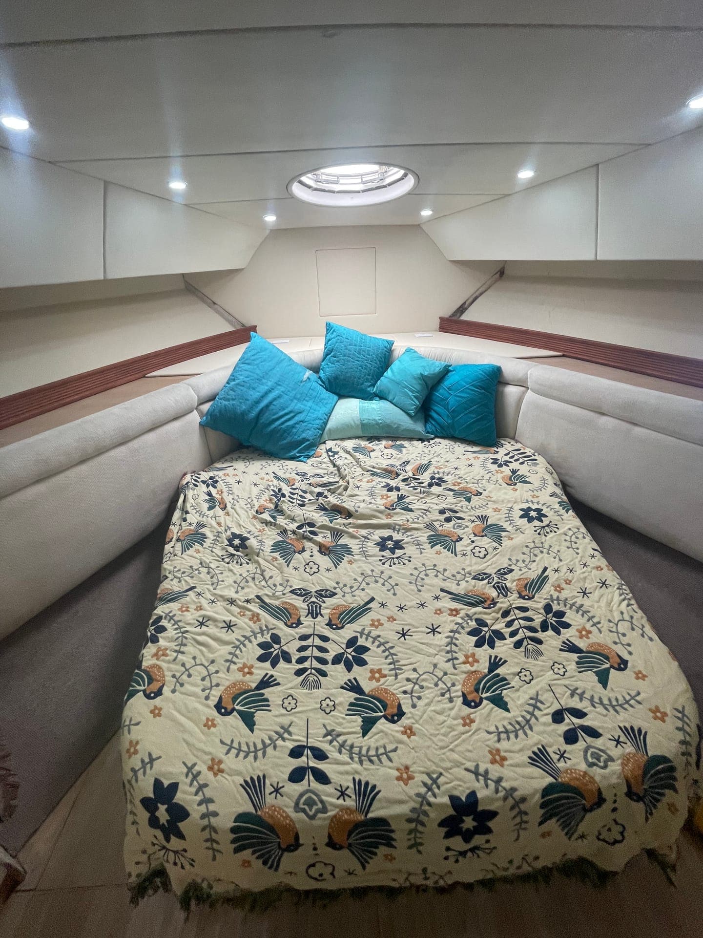 Forward guest cabin
